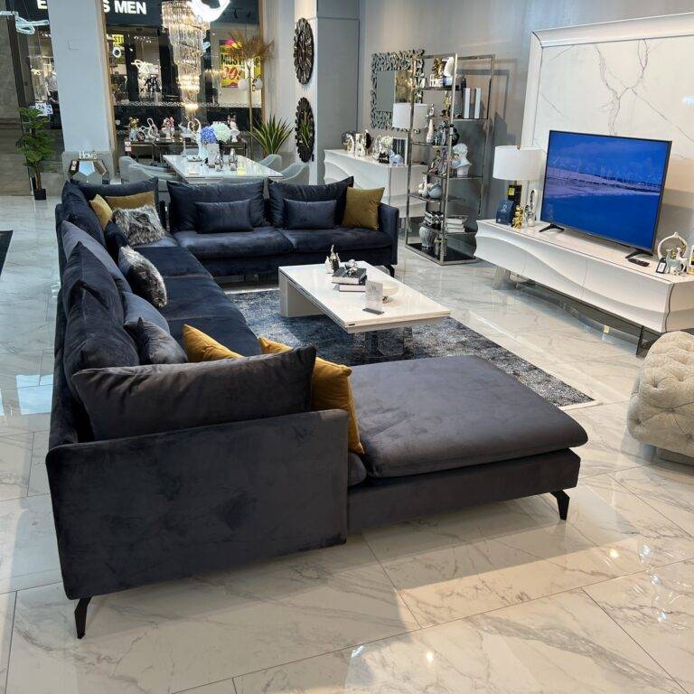 sectional, modern sectional, navy blue sectional, modern sectional tampa, sectional tampa, luxury sectional