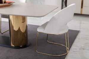 Octo Dining Room, Dining Table, Dining Chair, Sideboard, modern dining table, modern dining chair, modern sideboard, mirror, tampa modern dining room, tampa modern furniture, tampa modern dining table, tampa modern dining chair, tampa luxury furniture, gold dining table