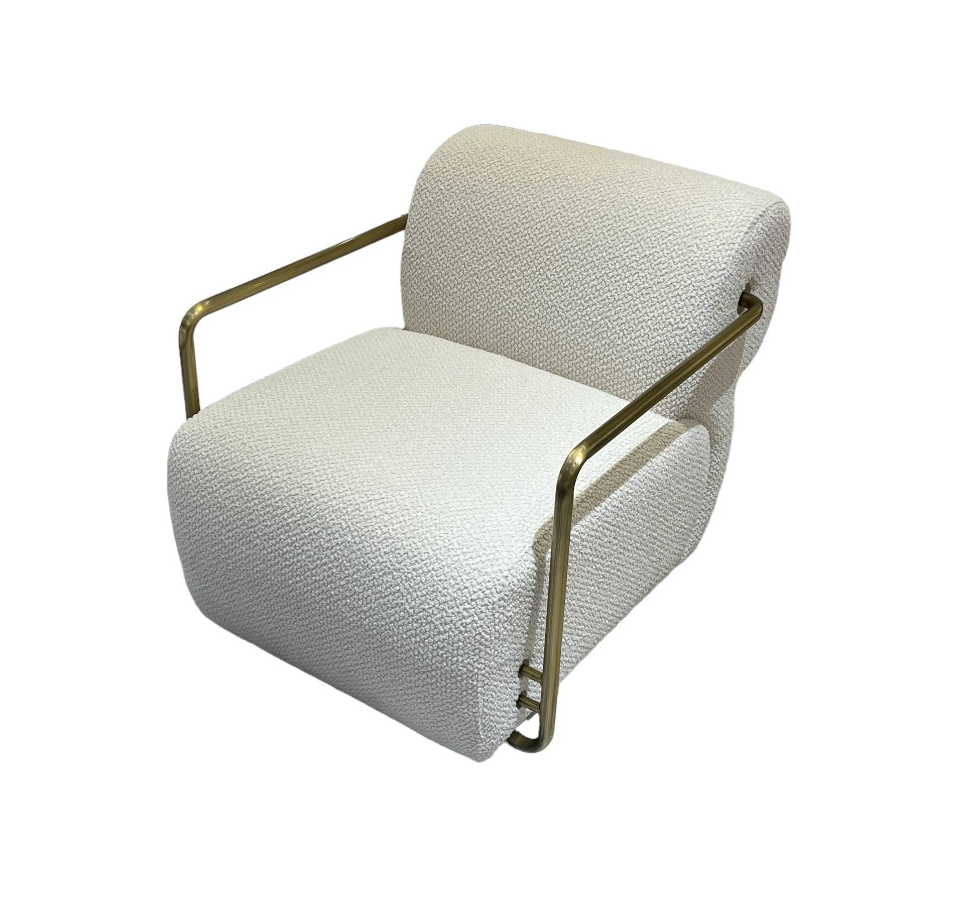 chair, chair, modern armchair, modern chair tampa, white chair, white armchair, tampa armchair, armchair, brush gold armchair