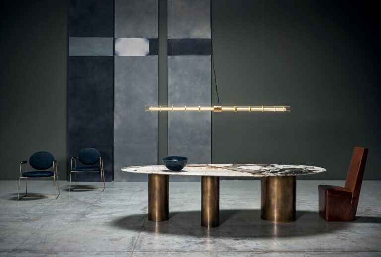 Modern ceramic dining table