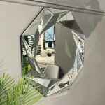 unique round wall mirror, living room mirror, entryway mirror, bathroom mirror, decoration for hallway, bathroom, living room, bedroom, frame, ornament, tampa mirror, luxury mirror, modern mirror