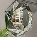 unique round wall mirror, living room mirror, entryway mirror, bathroom mirror, decoration for hallway, bathroom, living room, bedroom, frame, ornament