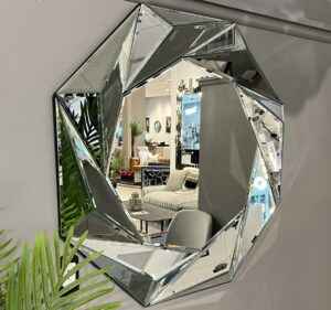 unique round wall mirror, living room mirror, entryway mirror, bathroom mirror, decoration for hallway, bathroom, living room, bedroom, frame, ornament